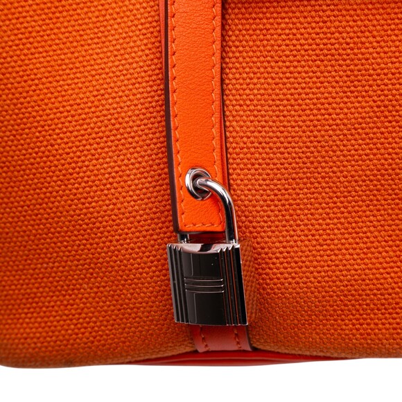 Pre-Loved Hermes Toile Goeland and Swift Cargo Picotin Lock 18 - Picture 8 of 12